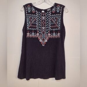 eci black women's sleeveless top size (S)